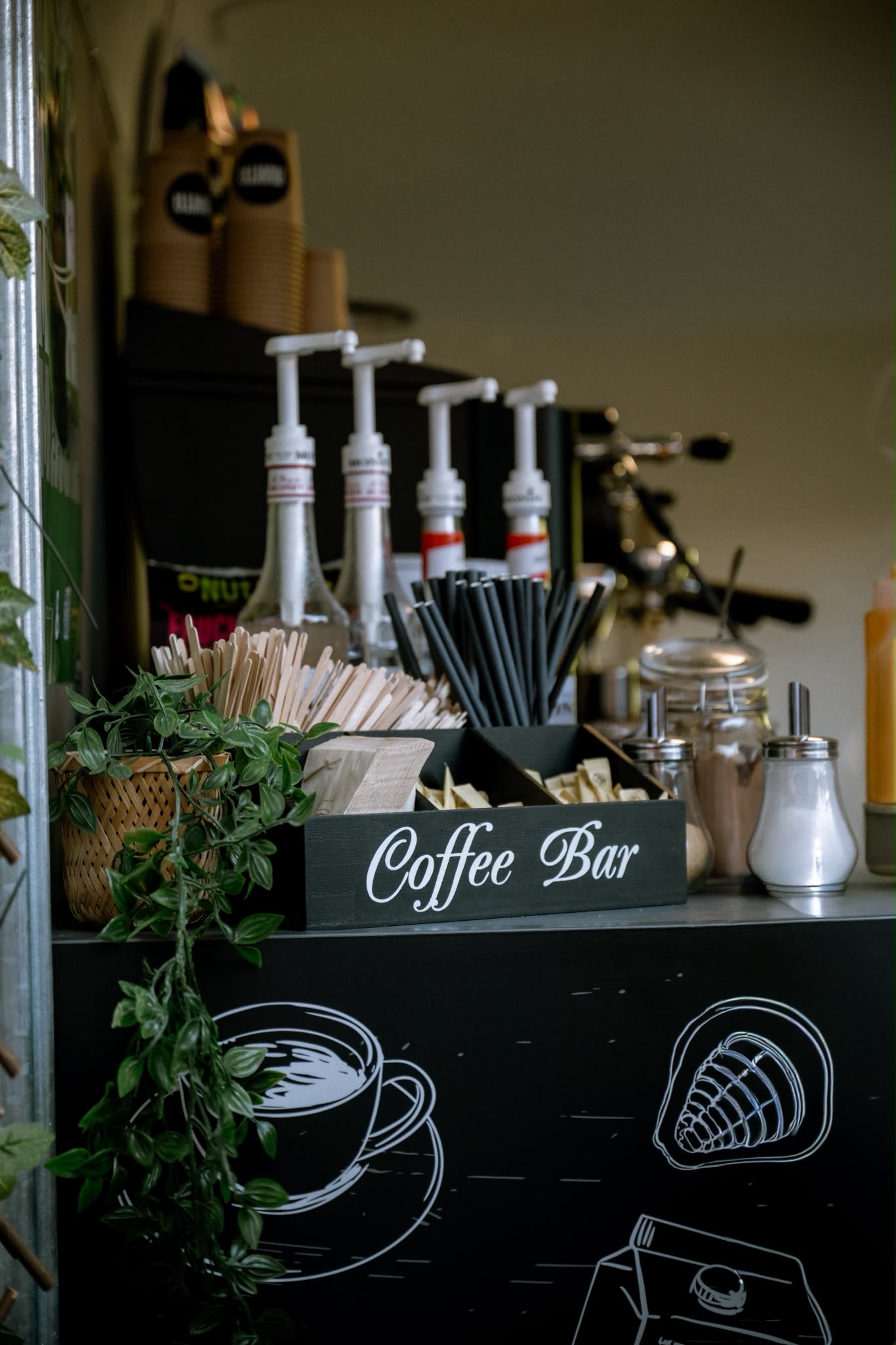 Die NUKTA Coffee Bar mit Sirupstation